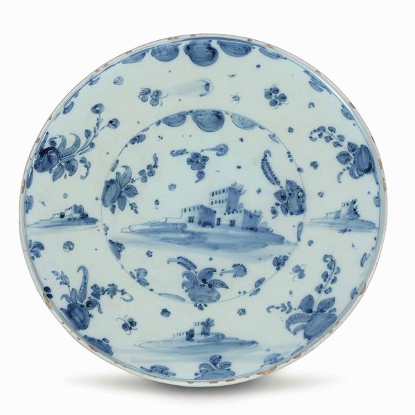 Grande sottocoppa<BR>Savona, seconda met del XVII secolo<BR><BR>  - Asta Maioliche e Porcellane - Associazione Nazionale - Case d'Asta italiane