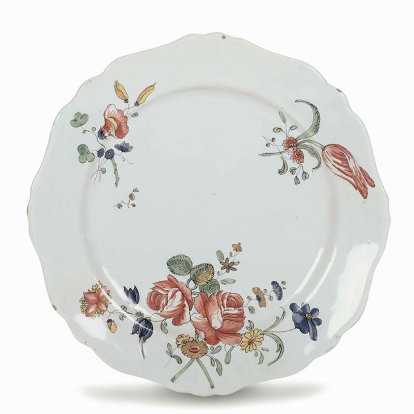 Piatto<BR>Napoli, seconda met del XVIII secolo<BR>  - Asta Maioliche e Porcellane - Associazione Nazionale - Case d'Asta italiane