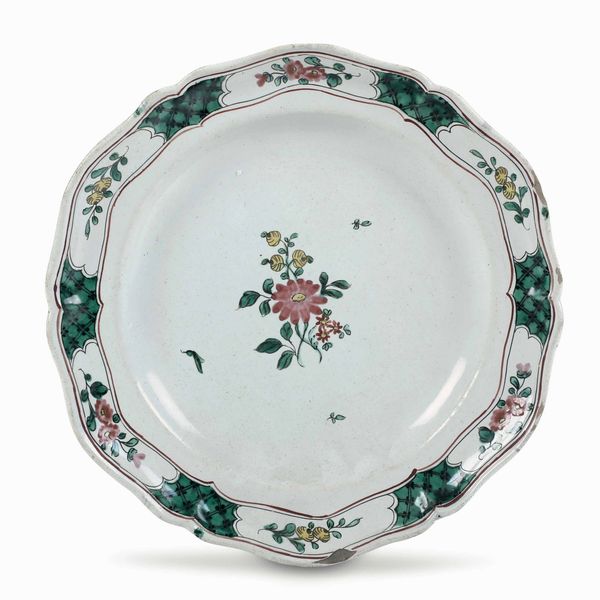 Piatto<BR>Palermo, Fabbrica del Duca di Sperlinga, 1767-1776<BR>  - Asta Maioliche e Porcellane - Associazione Nazionale - Case d'Asta italiane