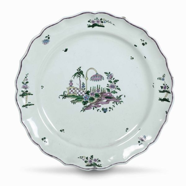 Piatto <BR>Nove, Manifattura Antonibon-Baccin, 1770-1790  - Asta Maioliche e Porcellane - Associazione Nazionale - Case d'Asta italiane