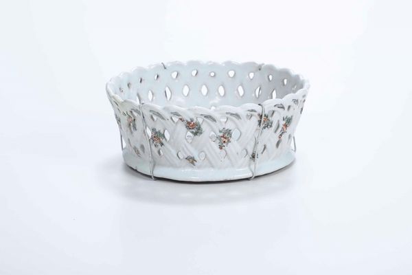 Cestino<BR>Nove, Manifattura Antonibon, 1750-1770 circa<BR>  - Asta Maioliche e Porcellane - Associazione Nazionale - Case d'Asta italiane