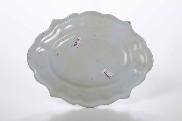 Piatto ovale<BR>Nove, manifattura Antonibon, 1770-1790  - Asta Maioliche e Porcellane - Associazione Nazionale - Case d'Asta italiane