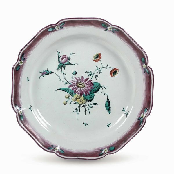 Piatto<BR>Bologna, Manifattura di Leopoldo Finck, 1789-1797<BR>  - Asta Maioliche e Porcellane - Associazione Nazionale - Case d'Asta italiane