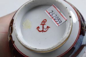 Rara e unica zuccheriera con stemma Cavalli<BR>Venezia, Manifattura Cozzi, verso il 1770<BR>  - Asta Maioliche e Porcellane - Associazione Nazionale - Case d'Asta italiane