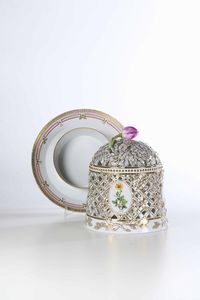 Gelatiera dal Servizio Flora Danica<BR>Danimarca, Manifattura Royal Copenhagen, 1985-2004  - Asta Maioliche e Porcellane - Associazione Nazionale - Case d'Asta italiane