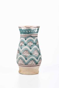 Boccale <BR>Romagna, probabilmente Faenza, fine del XIV secolo (?)  - Asta Maioliche e Porcellane - Associazione Nazionale - Case d'Asta italiane