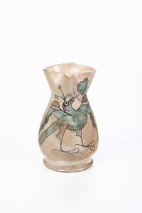 Boccale <BR>Probabilmente Faenza, fine del XIV secolo  - Asta Maioliche e Porcellane - Associazione Nazionale - Case d'Asta italiane