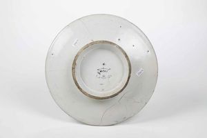 Sottocoppa<BR>Albisola, Manifattura dei Conrado, verso la met del XVIII secolo<BR>  - Asta Maioliche e Porcellane - Associazione Nazionale - Case d'Asta italiane