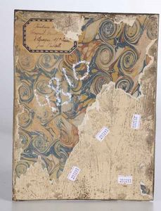 Mattonella con l'Immacolata<BR>Castelli, Bottega dei Gentili o Antonio Gentili, fine del XVIII o primi del XIX secolo<BR>  - Asta Maioliche e Porcellane - Associazione Nazionale - Case d'Asta italiane