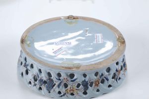 Coppia di cestini con sottopiatto<BR>Nove, Manifattura Antonibon, met del XVIII secolo<BR>  - Asta Maioliche e Porcellane - Associazione Nazionale - Case d'Asta italiane