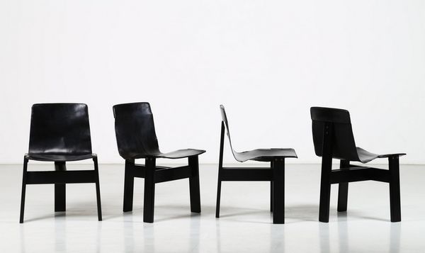 MANGIAROTTI ANGELO (1921 - 2012) : Quattro sedie Tre3 per Skipper  - Asta Asta 364 | DESIGN E ARTI DECORATIVE DEL NOVECENTO - DESIGN (Online) Online - Associazione Nazionale - Case d'Asta italiane