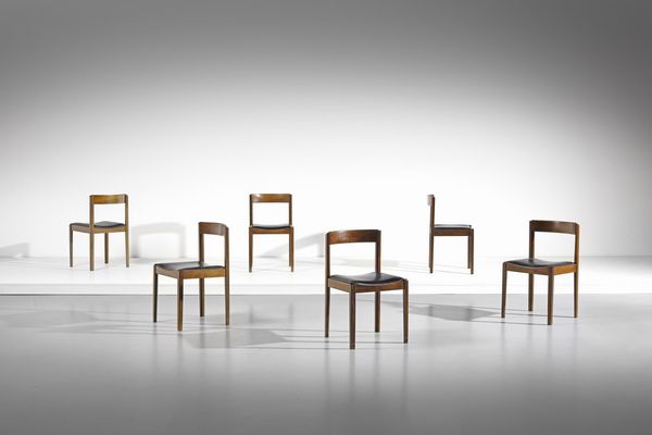 DINO CAVALLI : Sei sedie per Tredici srl  - Asta Asta 364 | DESIGN E ARTI DECORATIVE DEL NOVECENTO - DESIGN (Online) Online - Associazione Nazionale - Case d'Asta italiane