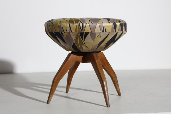 PONTI GIO (1891 - 1979) : attribuito. Sgabello  - Asta Asta 364 | DESIGN E ARTI DECORATIVE DEL NOVECENTO - DESIGN (Online) Online - Associazione Nazionale - Case d'Asta italiane