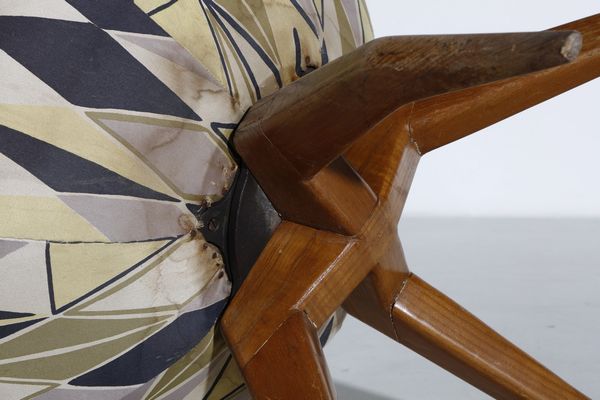 PONTI GIO (1891 - 1979) : attribuito. Sgabello  - Asta Asta 364 | DESIGN E ARTI DECORATIVE DEL NOVECENTO - DESIGN (Online) Online - Associazione Nazionale - Case d'Asta italiane