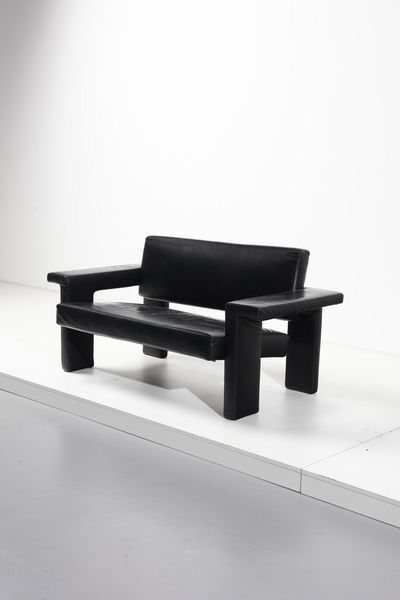 SCARPA AFRA (1937 -2011) & TOBIA (n. 1935) : attribuito. Divano  - Asta Asta 364 | DESIGN E ARTI DECORATIVE DEL NOVECENTO - DESIGN (Online) Online - Associazione Nazionale - Case d'Asta italiane