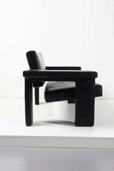 SCARPA AFRA (1937 -2011) & TOBIA (n. 1935) : attribuito. Divano  - Asta Asta 364 | DESIGN E ARTI DECORATIVE DEL NOVECENTO - DESIGN (Online) Online - Associazione Nazionale - Case d'Asta italiane