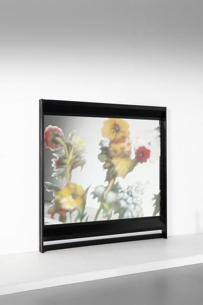 COLLINA GIULIANO (n. 1938) : Grande specchiera con decorazione serigrafata su disegno di Ico Parisi  - Asta Asta 364 | DESIGN E ARTI DECORATIVE DEL NOVECENTO - DESIGN (Online) Online - Associazione Nazionale - Case d'Asta italiane