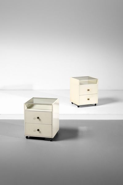 DE CARLI CARLO (1910 - 1999) : Coppia di comodini per Sormani  - Asta Asta 364 | DESIGN E ARTI DECORATIVE DEL NOVECENTO - DESIGN (Online) Online - Associazione Nazionale - Case d'Asta italiane