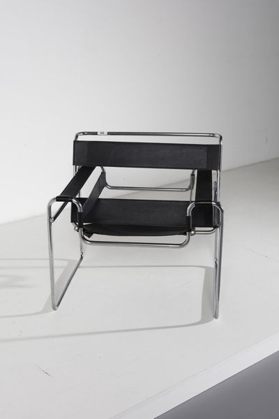 BREUER MARCEL LAJOS (1902 - 1981) : Coppia di poltrone Wassily per Bononia  - Asta Asta 364 | DESIGN E ARTI DECORATIVE DEL NOVECENTO - DESIGN (Online) Online - Associazione Nazionale - Case d'Asta italiane
