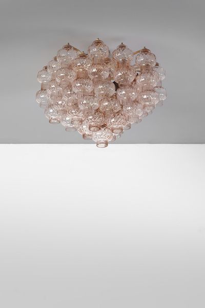 POLI GINO : Lampada a sospensione per Vetreria Aureliano Toso  - Asta Asta 364 | DESIGN E ARTI DECORATIVE DEL NOVECENTO - DESIGN (Online) Online - Associazione Nazionale - Case d'Asta italiane