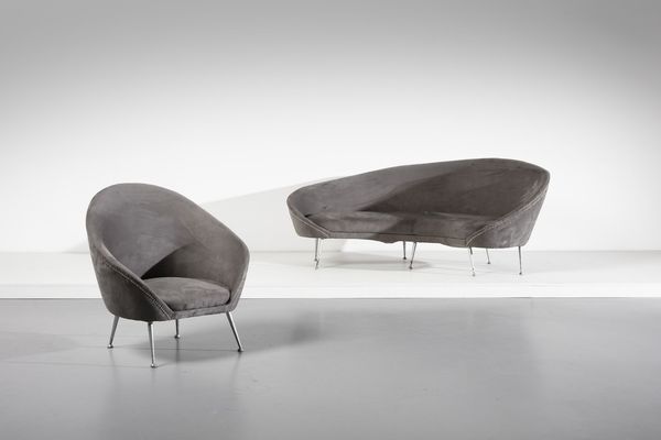MUNARI FEDERICO : Divano e poltrona  - Asta Asta 364 | DESIGN E ARTI DECORATIVE DEL NOVECENTO - DESIGN (Online) Online - Associazione Nazionale - Case d'Asta italiane