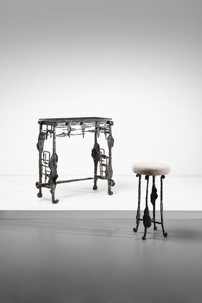 BENETTON SIMON (n. 1933) : Consolle con sgabello  - Asta Asta 364 | DESIGN E ARTI DECORATIVE DEL NOVECENTO - DESIGN (Online) Online - Associazione Nazionale - Case d'Asta italiane