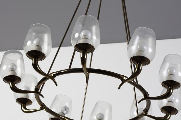 ARREDOLUCE : attribuito. Lampada a sospensione  - Asta Asta 364 | DESIGN E ARTI DECORATIVE DEL NOVECENTO - DESIGN (Online) Online - Associazione Nazionale - Case d'Asta italiane