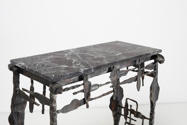 BENETTON SIMON (n. 1933) : Consolle con sgabello  - Asta Asta 364 | DESIGN E ARTI DECORATIVE DEL NOVECENTO - DESIGN (Online) Online - Associazione Nazionale - Case d'Asta italiane