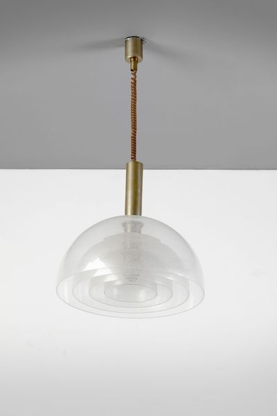 NASON CARLO (n. 1936) : Lampada a sospensione LT38 per Mazzega  - Asta Asta 364 | DESIGN E ARTI DECORATIVE DEL NOVECENTO - DESIGN (Online) Online - Associazione Nazionale - Case d'Asta italiane