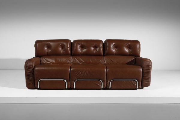 PIAZZESI ADRIANO : attribuito.Divano  - Asta Asta 364 | DESIGN E ARTI DECORATIVE DEL NOVECENTO - DESIGN (Online) Online - Associazione Nazionale - Case d'Asta italiane