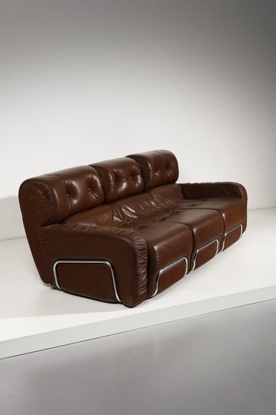 PIAZZESI ADRIANO : attribuito.Divano  - Asta Asta 364 | DESIGN E ARTI DECORATIVE DEL NOVECENTO - DESIGN (Online) Online - Associazione Nazionale - Case d'Asta italiane