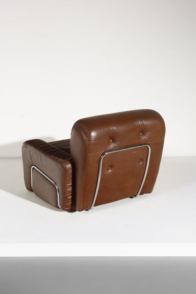 PIAZZESI ADRIANO : attribuito. Coppia di poltrone  - Asta Asta 364 | DESIGN E ARTI DECORATIVE DEL NOVECENTO - DESIGN (Online) Online - Associazione Nazionale - Case d'Asta italiane