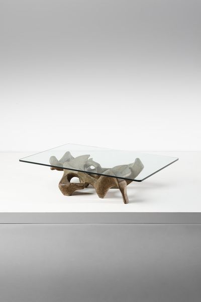 TREVI CLAUDIO (1928 - 1987) : attribuito. Tavolo scultoreo  - Asta Asta 364 | DESIGN E ARTI DECORATIVE DEL NOVECENTO - DESIGN (Online) Online - Associazione Nazionale - Case d'Asta italiane