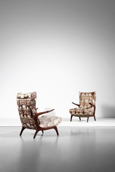 MANIFATTURA ITALIANA : Coppia di poltrone  - Asta Asta 364 | DESIGN E ARTI DECORATIVE DEL NOVECENTO - DESIGN (Online) Online - Associazione Nazionale - Case d'Asta italiane