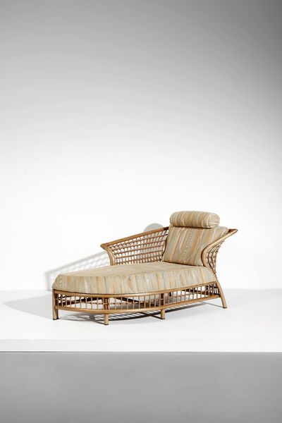 MANIFATTURA ITALIANA : Chaise longue  - Asta Asta 364 | DESIGN E ARTI DECORATIVE DEL NOVECENTO - DESIGN (Online) Online - Associazione Nazionale - Case d'Asta italiane