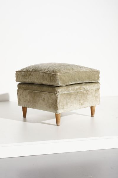 MANIFATTURA ITALIANA : Coppia di poggiapiedi  - Asta Asta 364 | DESIGN E ARTI DECORATIVE DEL NOVECENTO - DESIGN (Online) Online - Associazione Nazionale - Case d'Asta italiane