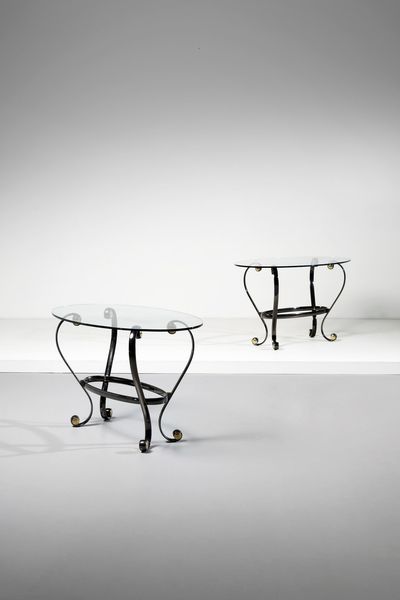 MANIFATTURA ITALIANA : Coppia di side tables  - Asta Asta 364 | DESIGN E ARTI DECORATIVE DEL NOVECENTO - DESIGN (Online) Online - Associazione Nazionale - Case d'Asta italiane