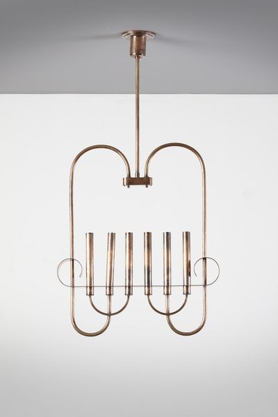 MANIFATTURA ITALIANA : Lampada a sospensione  - Asta Asta 364 | DESIGN E ARTI DECORATIVE DEL NOVECENTO - DESIGN (Online) Online - Associazione Nazionale - Case d'Asta italiane