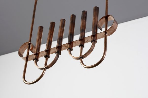 MANIFATTURA ITALIANA : Lampada a sospensione  - Asta Asta 364 | DESIGN E ARTI DECORATIVE DEL NOVECENTO - DESIGN (Online) Online - Associazione Nazionale - Case d'Asta italiane