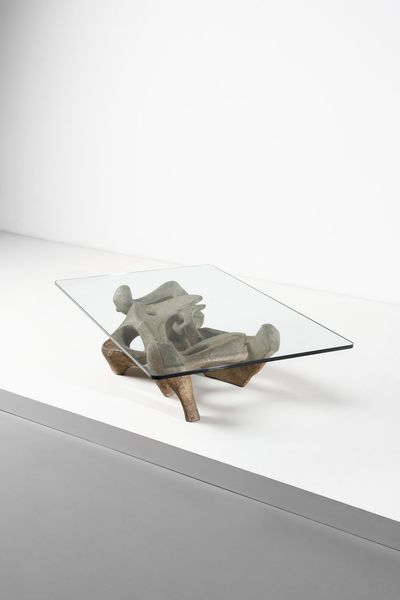 TREVI CLAUDIO (1928 - 1987) : attribuito. Tavolo scultoreo  - Asta Asta 364 | DESIGN E ARTI DECORATIVE DEL NOVECENTO - DESIGN (Online) Online - Associazione Nazionale - Case d'Asta italiane
