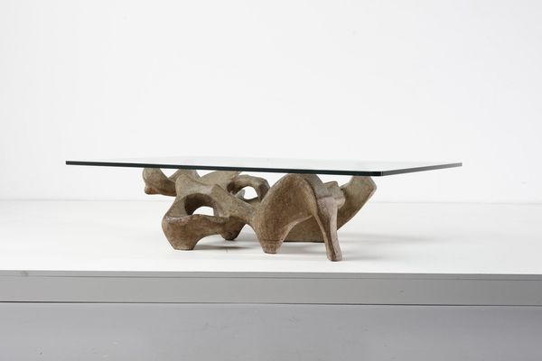 TREVI CLAUDIO (1928 - 1987) : attribuito. Tavolo scultoreo  - Asta Asta 364 | DESIGN E ARTI DECORATIVE DEL NOVECENTO - DESIGN (Online) Online - Associazione Nazionale - Case d'Asta italiane