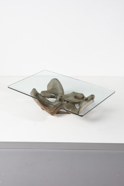 TREVI CLAUDIO (1928 - 1987) : attribuito. Tavolo scultoreo  - Asta Asta 364 | DESIGN E ARTI DECORATIVE DEL NOVECENTO - DESIGN (Online) Online - Associazione Nazionale - Case d'Asta italiane
