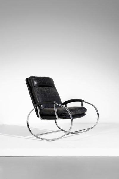 ZEVI RENATO : Dondolo Ellipse  - Asta Asta 364 | DESIGN E ARTI DECORATIVE DEL NOVECENTO - DESIGN (Online) Online - Associazione Nazionale - Case d'Asta italiane