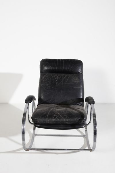 ZEVI RENATO : Dondolo Ellipse  - Asta Asta 364 | DESIGN E ARTI DECORATIVE DEL NOVECENTO - DESIGN (Online) Online - Associazione Nazionale - Case d'Asta italiane