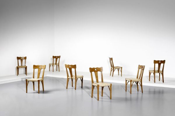BUFFA PAOLO (1903 - 1970) : nello stile di. Otto sedie  - Asta Asta 364 | DESIGN E ARTI DECORATIVE DEL NOVECENTO - DESIGN (Online) Online - Associazione Nazionale - Case d'Asta italiane
