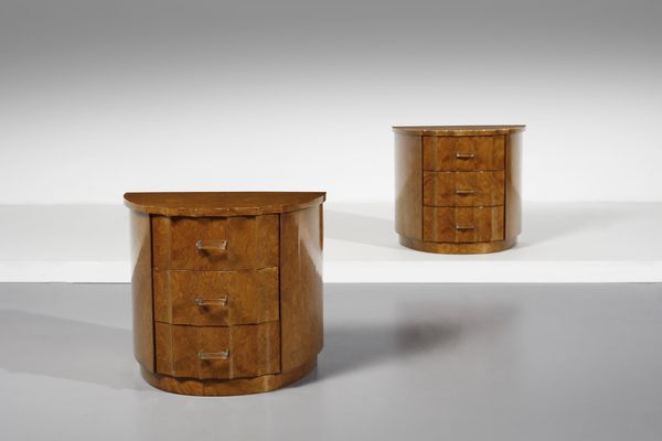 MERONI & FOSSATI : Coppia di comodini  - Asta Asta 364 | DESIGN E ARTI DECORATIVE DEL NOVECENTO - DESIGN (Online) Online - Associazione Nazionale - Case d'Asta italiane