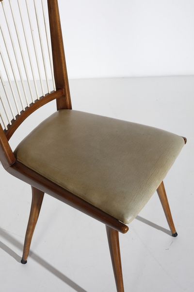 MANIFATTURA ITALIANA : Sei sedie  - Asta Asta 364 | DESIGN E ARTI DECORATIVE DEL NOVECENTO - DESIGN (Online) Online - Associazione Nazionale - Case d'Asta italiane