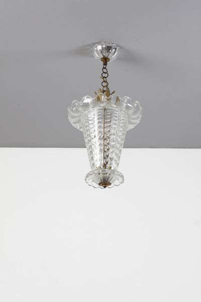 TOSO AURELIANO (1884 - 1979) : Coppia di lampade a sospensione  - Asta Asta 364 | DESIGN E ARTI DECORATIVE DEL NOVECENTO - DESIGN (Online) Online - Associazione Nazionale - Case d'Asta italiane