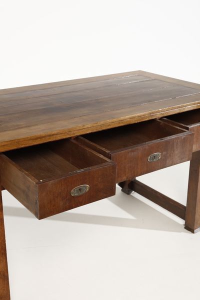 MAGGIONI GINO (1898 - 1955) : attribuito. Scrivania con sedia  - Asta Asta 364 | DESIGN E ARTI DECORATIVE DEL NOVECENTO - DESIGN (Online) Online - Associazione Nazionale - Case d'Asta italiane