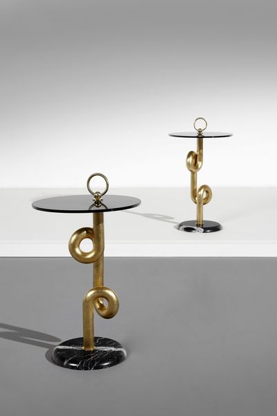 BANCI FIRENZE : Coppia di tavolini gueridon  - Asta Asta 364 | DESIGN E ARTI DECORATIVE DEL NOVECENTO - DESIGN (Online) Online - Associazione Nazionale - Case d'Asta italiane